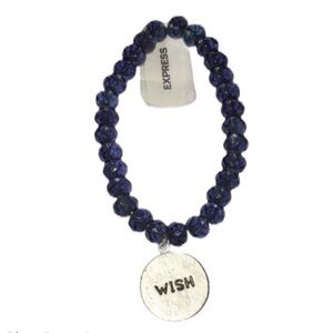 Express Wish Charm Beaded Bracelet
